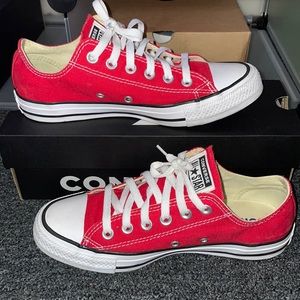 Red converse size 7.5 women’s